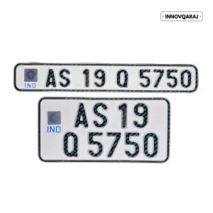 INNOVQARAJ Bike Number Plate Set