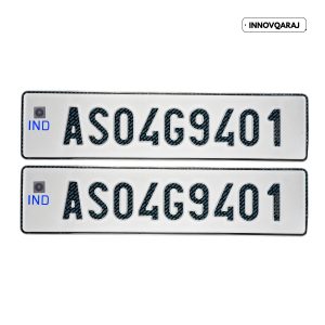 INNOVQARAJ Car Number Plate Set