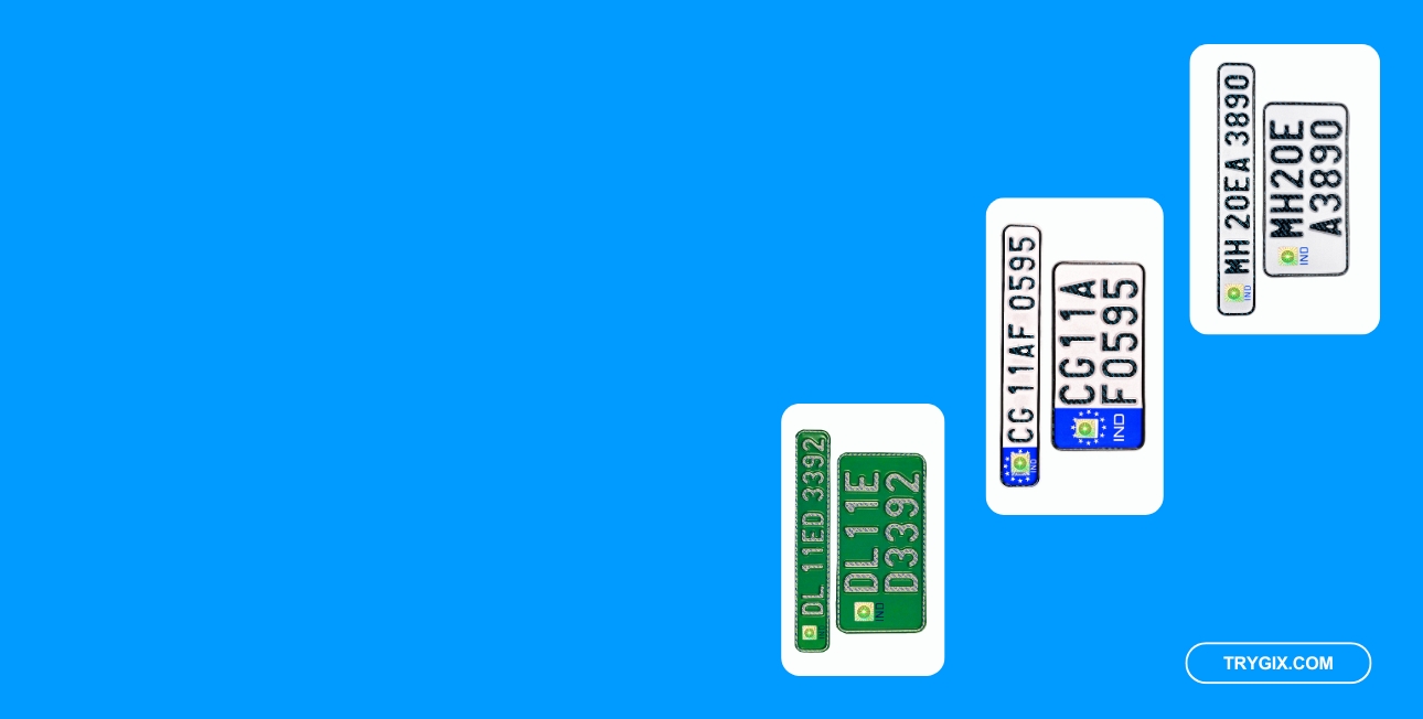 Customized  Bike Number Plate