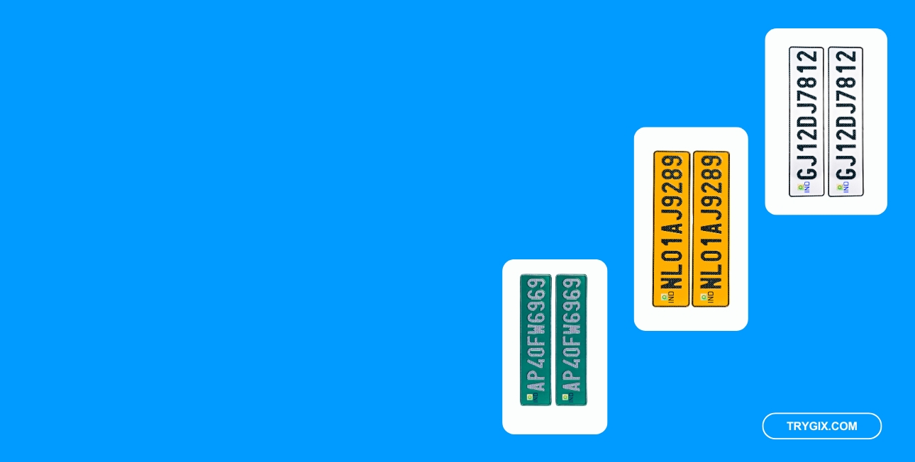 Customized  Car Number Plate