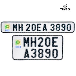 TRYGIX Bike Number Plate Set