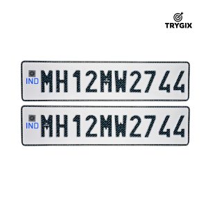 TRYGIX Car Number Plate Set